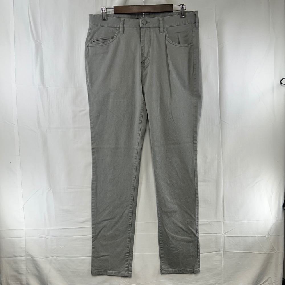 Rhone 5-Pocket Pants Mens 32x32 Grey Lyocell Cotton Stretch 101253